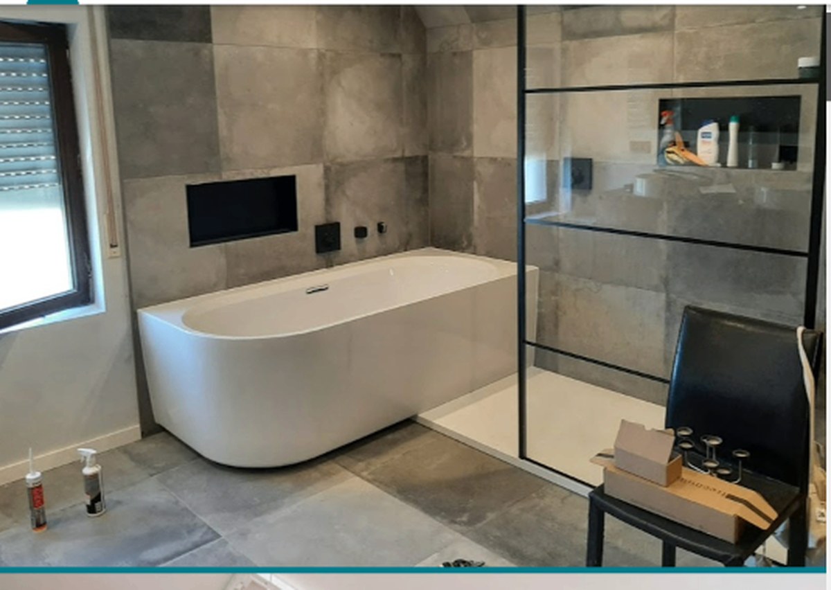 Badkamer beton-look