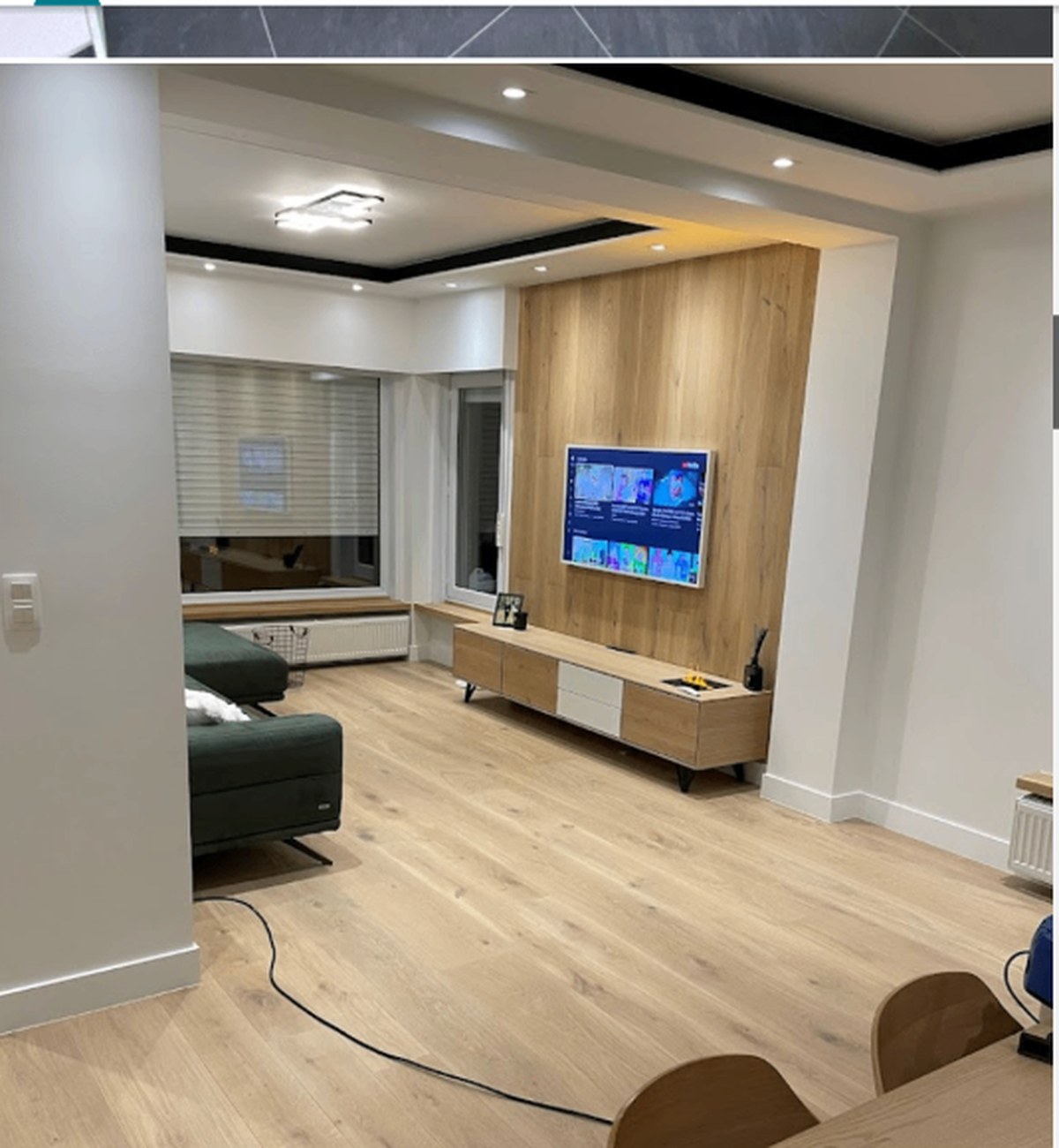 Leefruimte met tv-wand